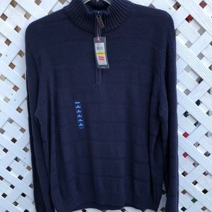 Men’s Navy 3/4 Zipper Sweater-FEELS SO GOOD AND SOFT!  BRAND NEW! NWT!!!